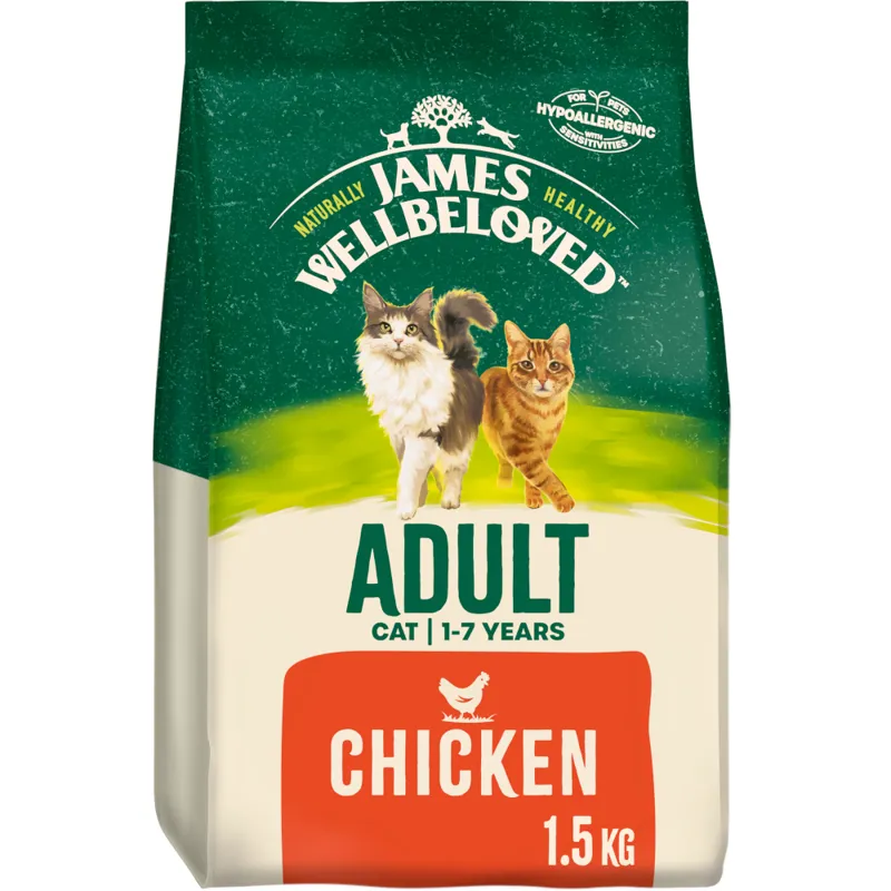 James Wellbeloved Cat Food Adult Chicken 1.5kg